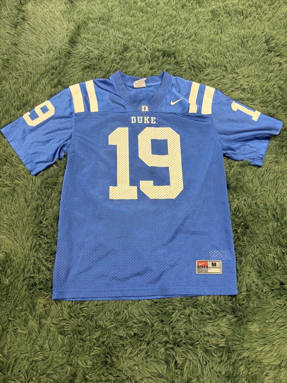 Nike Duke Blue Devils #19 Fan Jersey Men's Medium M Royal Blue NCAA College